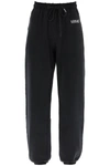 Versace Logo-print Track Pants In Black