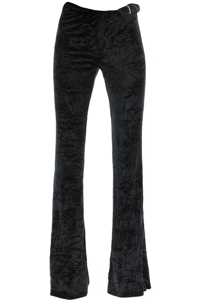 Versace Flared Trousers In Black
