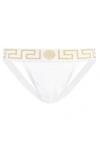 Versace White Stretch Cotton Jockstrap In White