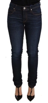 Versace Jeans Low Waist Skinny Denim Jeans In Blue