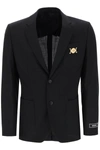 Versace Medusa Biggie Single-breasted Blazer In Black