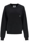 Vivienne Westwood Athletic Logo-embroidered Organic Cotton-jersey Sweatshirt In Black
