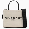 GIVENCHY GIVENCHY G MINI BEIGE CANVAS TOTE BAG