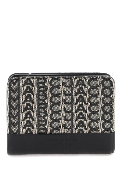 Marc Jacobs The Monogram Jacquard Mini Compact Wallet In Multicolor
