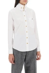 Vivienne Westwood Orb High-collar Cotton Shirt