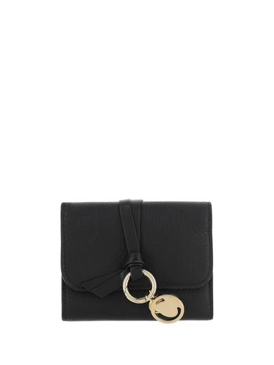 Chloé Alphabet Wallet In Black