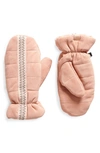 Ugg Tasman Suede Mittens In Apple Blossom