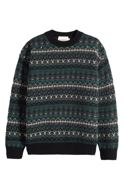 Closed Fair-isle Jumper In Fern Green