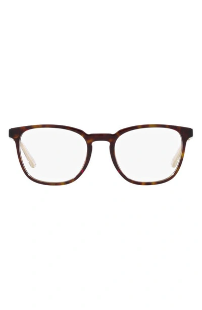 Prada 56mm Square Optical Glasses In Havana