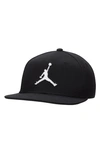 Jordan Men's  Pro Jumpman Snapback Hat In Black/ Anthracite/ White