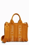 Chloé Small Woody Tote In Golden Yellow