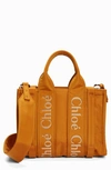 Chloé Small Woody Tote In 775 Golden Yellow