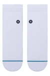 Stance Icon 3-pack Quarter Crew Socks In White