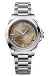 Longines Conquest Automatic Bracelet Watch, 34mm In Silver/ Champagne