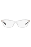Tiffany & Co 52mm Rectangular Reading Glasses In Crystal