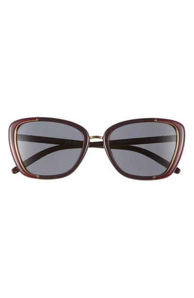 Tory Burch Women's Eleanor 54mm Cat-eye Sunglasses In Burgundy