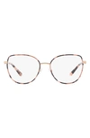 Michael Kors Empire 53mm Round Optical Glasses In Rose Gold