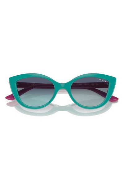 Vogue Kids' 46mm Gradient Cat Eye Sunglasses In Green