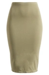 House Of Cb Shahla Pencil Skirt In Khaki