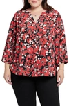 Nydj Semisheer Pintuck Blouse In Lilydale