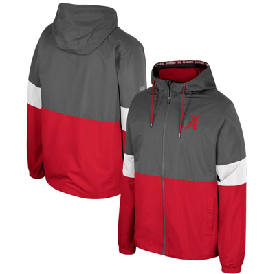 Colosseum Charcoal Alabama Crimson Tide Miles Full-zip Jacket