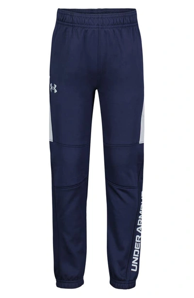 Under Armour Kids' Reinforced Knee Sweat Trousers In Midnight Navy