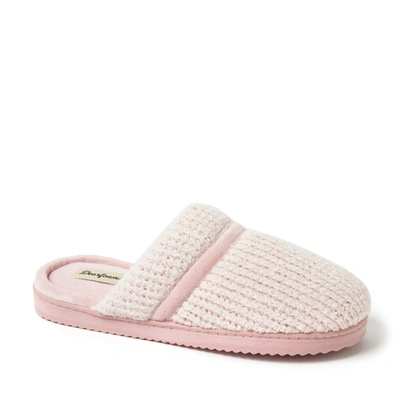 Dearfoams Women's Serena Marled Chenille Scuff Slippers In Pink