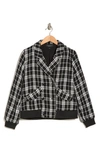 LAUNDRY BY SHELLI SEGAL PLAID DOUBLE BREASTED JACKET
