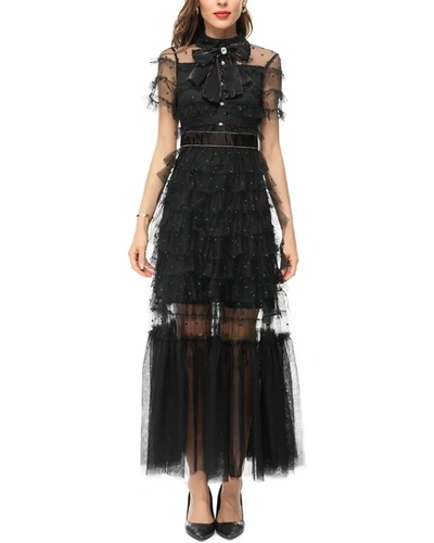 Lanelle Midi Dress In Black