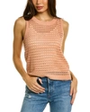 Splendid Women's Asher Cotton Open-sittch Sweater Tank In Red
