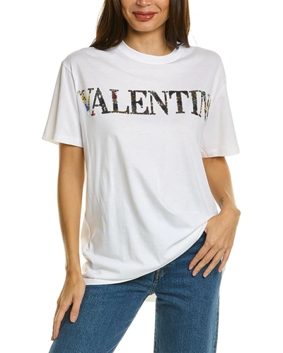 Valentino Logo T-shirt In White