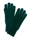 AMICALE CASHMERE RIBBED CUFF CASHMERE GLOVES