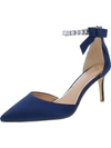 Jewel Badgley Mischka Women's Jaycee Rhinestone Ankle Strap Evening Pumps In Blue