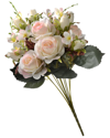 National Tree Company Light Pink Rose Bundle In Pink