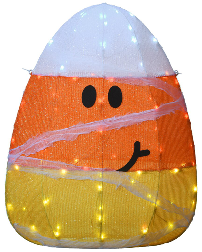 National Tree Company 28in Pre-lit Candy Corn Mummy In Orange