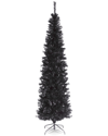 National Tree Company 6ft Black Tinsel Tree With Metal Stand