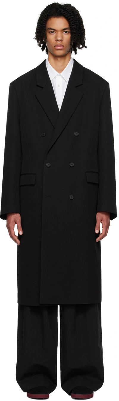 The Row Black Anders Coat