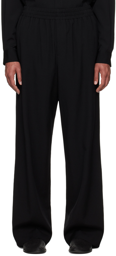 The Row Black Davide Trousers