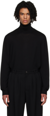 The Row Black Elam Turtleneck In Black