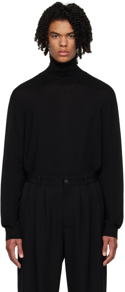 The Row Black Elam Turtleneck