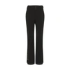 Moncler Mid-rise Logo-engraved Trousers In Black