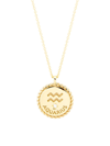 Saks Fifth Avenue Women's 14k Gold & Diamond Star Sign Pendant Necklace In Aquarius