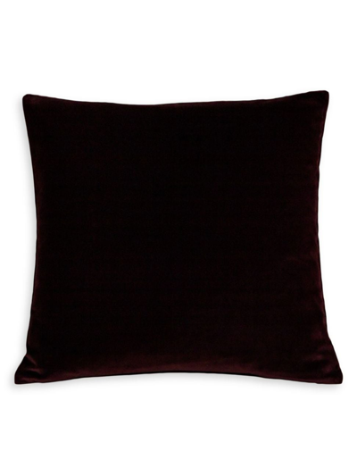 Frette Luxury Cashmere Velvet Decorative Pillow In Dusty Mauve