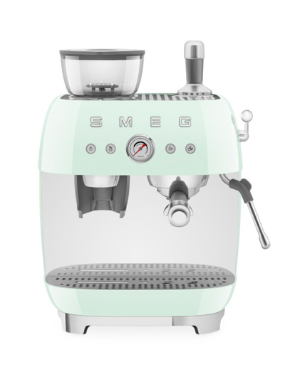 Smeg 50's Retro Line Espresso Machine In Pastel Green