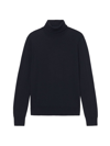 Sandro Men's Roll Neck Wool Sweater In Navy Blue