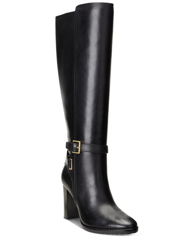 Lauren Ralph Lauren Women's Manchester Buckled Dress Boots In Black