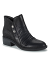 Baretraps Stevie Womens Faux Leather Ankle Booties In Black