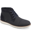 Vance Co. Men's Austin Wide Width Tru Comfort Foam Lace-up Cap Toe Chukka Boots In Navy