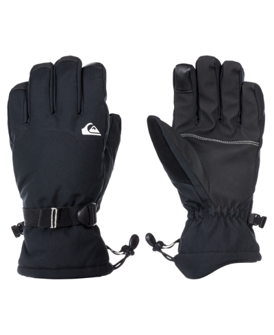 Quiksilver Men's Snow Mission Touchscreen Gloves In True Black