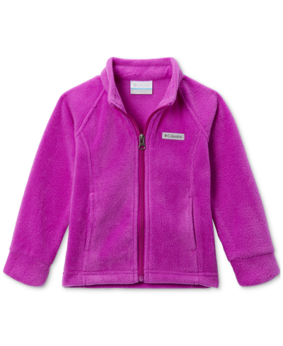 Columbia Babies' Toddler Girls Benton Springs Fleece Jacket In Bright Plum